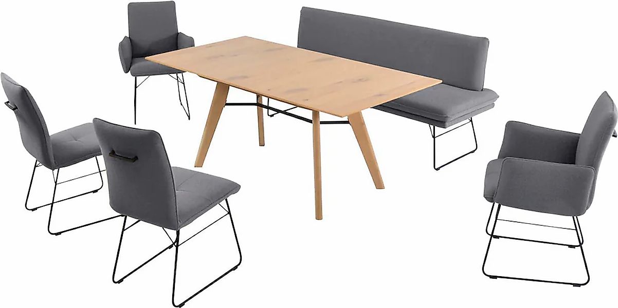 K+W Komfort & Wohnen Essgruppe "Giacomo IV" 6 Stk. tlg. Polsterbank in 2 Gr günstig online kaufen