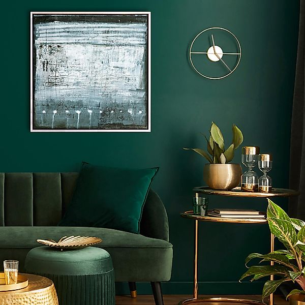 queence Leinwandbild »Abstrakt Türkis«, Abstrakt-Abstrakte-Kunst-Modern, mi günstig online kaufen