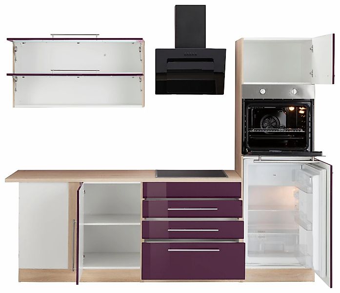KOCHSTATION Winkelküche "KS-Samos" Stellbreite 300x250 cm, wahlweise mit E- günstig online kaufen