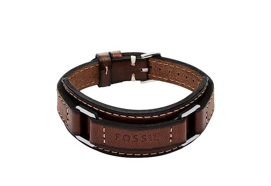 Fossil Armband Schmuck Geschenk Edelstahl Leder Armschmuck MACHINE günstig online kaufen
