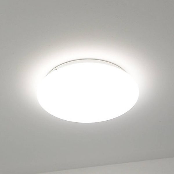 DOTLUX LED-Deckenleuchte LUNA, weiß, Ø 33 cm, PMMA, CCT IP44 günstig online kaufen