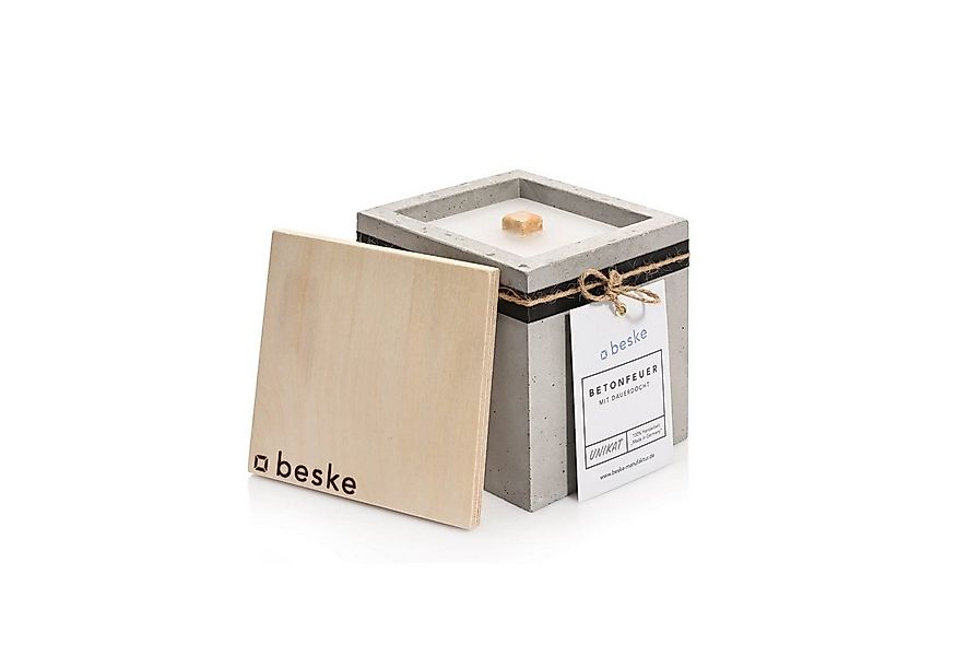 beske Outdoorkerze Betonfeuer® - Kea mit Dauerdocht Kerzenfresser Tischfeue günstig online kaufen