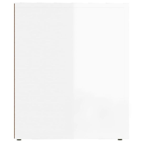 vidaXL Nachttisch Nachttisch Hochglanz-Weiß 50x39x47 cm günstig online kaufen