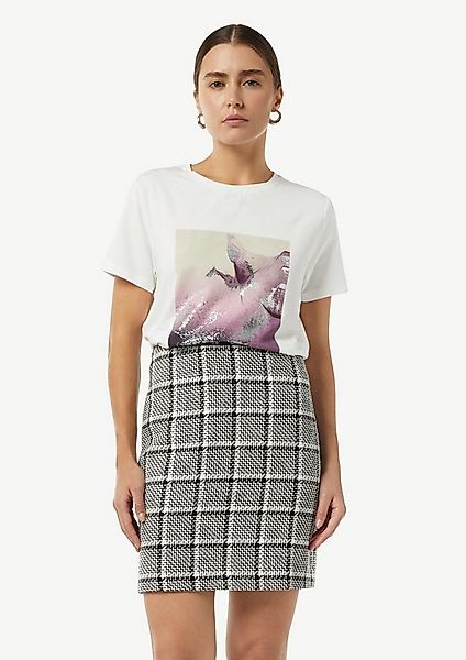 comma Kurzarmshirt T-Shirt Jersey-Shirt mit Frontprint günstig online kaufen