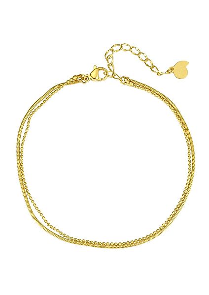 Hey Happiness Fußkette Layer Damen zweireihig, günstig online kaufen