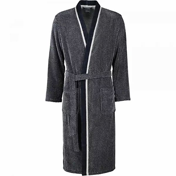 Cawö - Herren Bademantel Kimono 4839 - Farbe: silber/schwarz - 79 - M günstig online kaufen