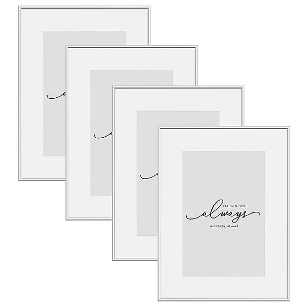 Woltu Bilderrahmen, (4 St), Fotorahmen Aluminium günstig online kaufen