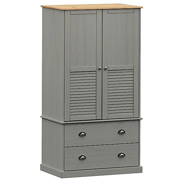 vidaXL Kleiderschrank Kleiderschrank VIGO Grau 90x55x170 günstig online kaufen