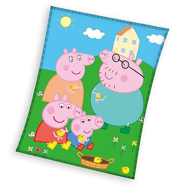 Kinderdecke Peppa Pig Fleecedecke Kuscheldecke 150 günstig online kaufen