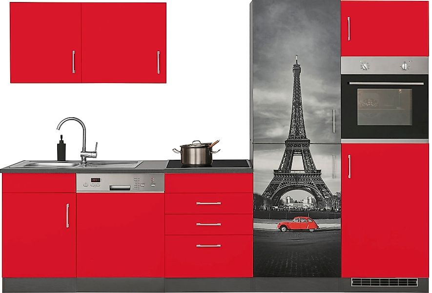 KOCHSTATION Küchenzeile "KS-Paris – Küchen mit einzigartigen Fotomotiven au günstig online kaufen