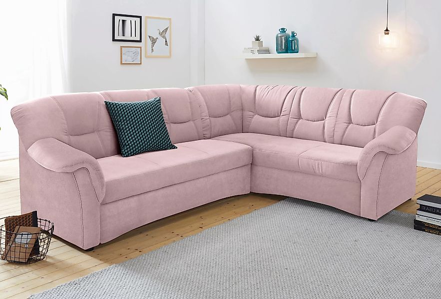 DOMO collection Ecksofa "Sarafina zeitlos und komfortabel, optional mit Fed günstig online kaufen