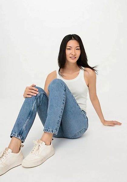 Hessnatur 5-Pocket-Jeans HANNA High Rise Mom aus reinem Bio-Denim (1-tlg) günstig online kaufen