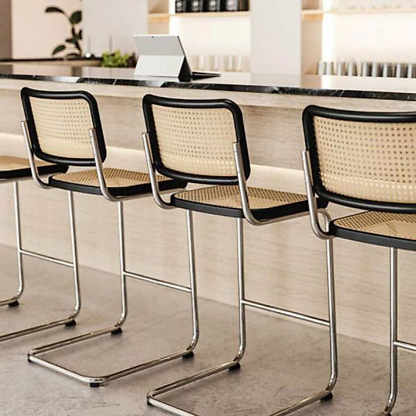 THONET S 32 VH Barhocker | Buche natur gebeizt | Rohrgeflecht-Sitz | Gestel günstig online kaufen