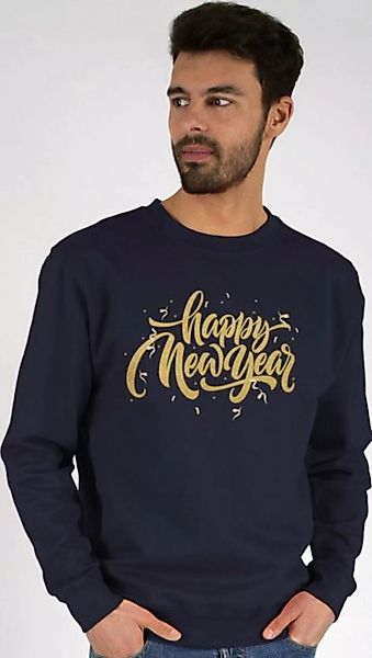 Shirtracer Sweatshirt Happy New Year (1-tlg) Silvester Erwachsene günstig online kaufen