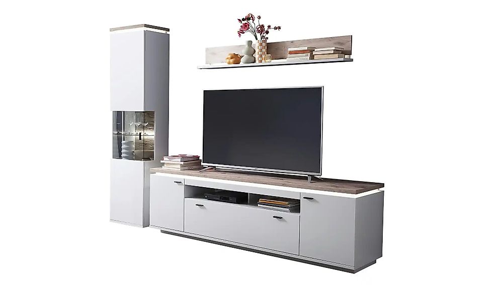 uno Wohnkombination  Amantea ¦ grau ¦ Maße (cm): B: 260 H: 207 T: 50.0 Komm günstig online kaufen