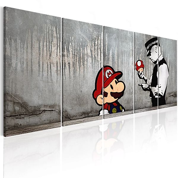 Wandbild - Mario Bros On Concrete günstig online kaufen