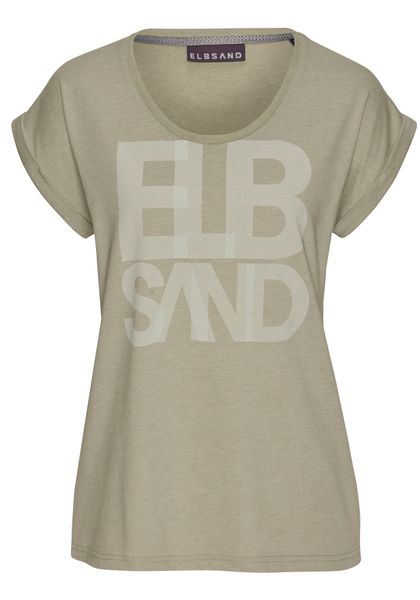 Elbsand T-Shirt Eldis mit Logodruck, Kurzarmshirt günstig online kaufen