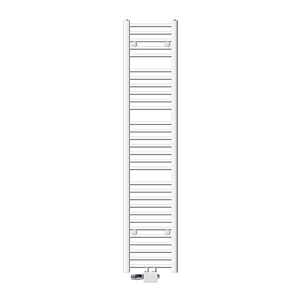 LuxeBath Badheizkörper 300x1800 mm Weiß Gerade Anschlussgarnitur Eck günstig online kaufen