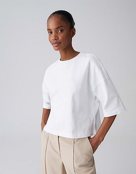 OPUS T-Shirt Boxy T-Shirt aus reinem Baumwolljersey Oversized Passform, Sei günstig online kaufen