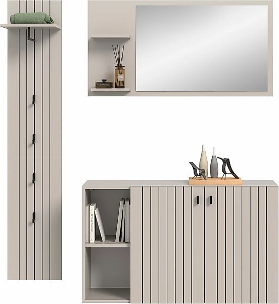 INOSIGN Garderoben-Set "TATIO, 3-tlg. Garderobenkombination, Breite: 152 cm günstig online kaufen