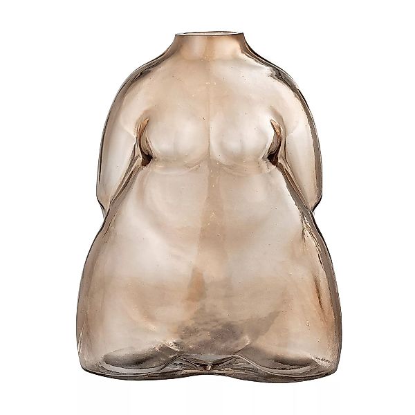 Bloomingville - Evie Vase - braun/LxBxH 15x11,5x19cm günstig online kaufen