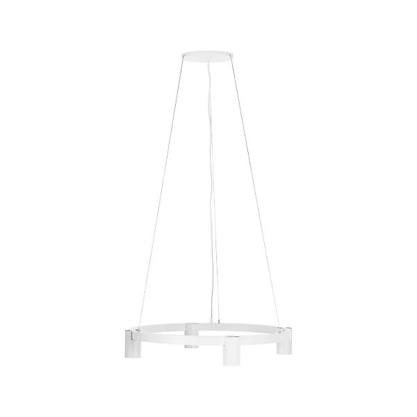 Arcchio Pendelleuchte Brinja 10008700 Modern in Weiß aus Aluminium 4-flammi günstig online kaufen