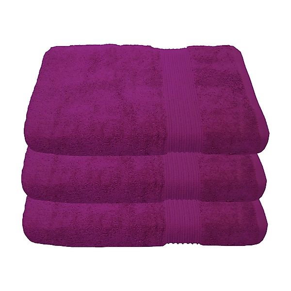 Julie Julsen Duschtücher 3-Duschtücher-Fuchsia-Duschtuch 70 x günstig online kaufen