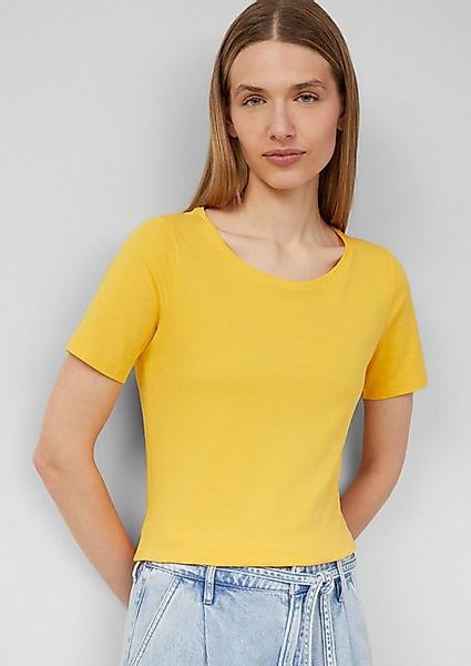 s.Oliver Kurzarmshirt T-Shirt aus Interlockjersey im Slim Fit günstig online kaufen