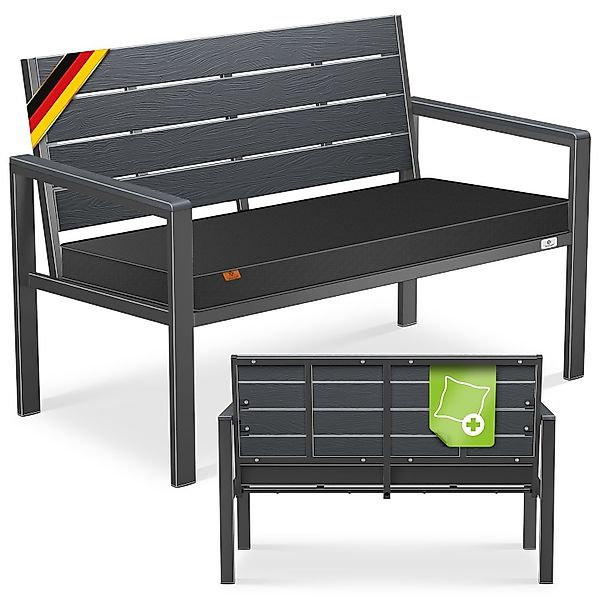 KESSER Gartenbank 2-Sitzer Balkonbank in Holzoptik günstig online kaufen