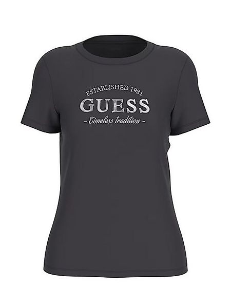 Guess T-Shirt – Kurzarmshirt mit Logostickerei günstig online kaufen