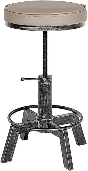 CLP Sitzhocker Destin, im Industrial Design, mit Kunstlederbezug günstig online kaufen
