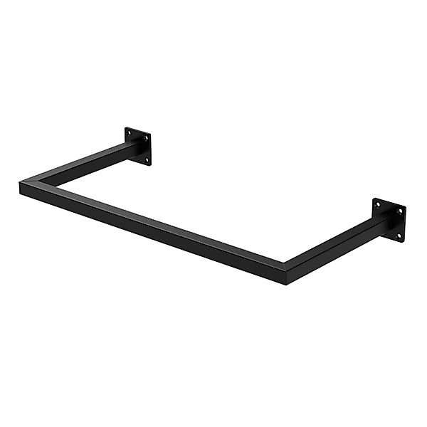 ML-Design Kleiderstange Rechteck für Wand T30cmxB60cm Schwarz aus Stahl U-F günstig online kaufen