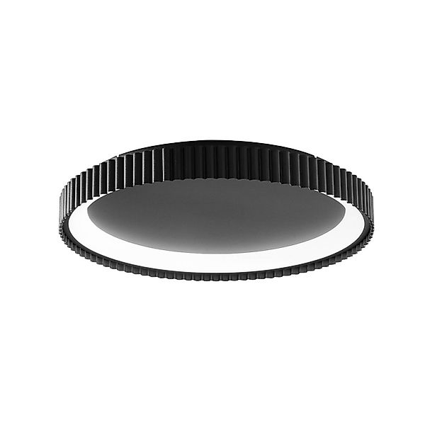 LED-Deckenlampe Niike, schwarz, Ø 50 cm, Metall, CCT günstig online kaufen