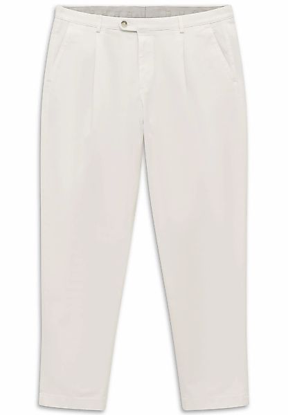 bugatti Bundfaltenhose "Tapered Fit" aus Baumwoll-Stretch günstig online kaufen