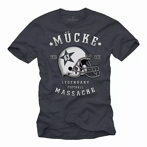 MAKAYA Print-Shirt Buds Trikot Mücke 63 American Football Helm Motiv Herren günstig online kaufen
