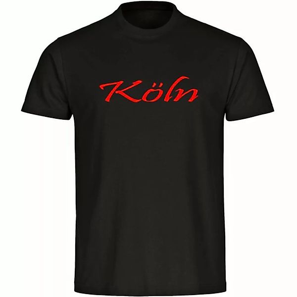multifanshop T-Shirt Herren Köln - Schriftzug - Männer günstig online kaufen