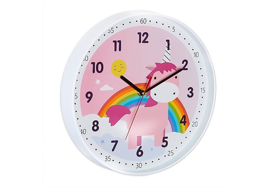 relaxdays Wanduhr Einhorn Wanduhr günstig online kaufen