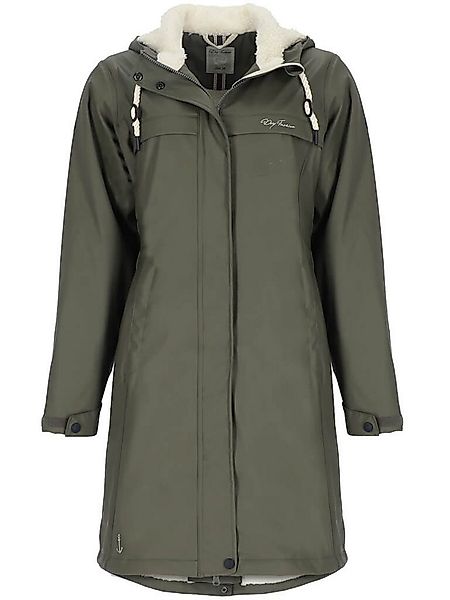 Dry Fashion Regenmantel Damen PU-Mantel Oslo mit Teddy-Fleece - Regenjacke günstig online kaufen