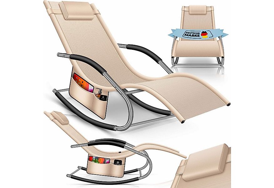 KESSER Gartenliege, Sonnenliege Relaxliege Schwungliege Gartenliege Gartens günstig online kaufen