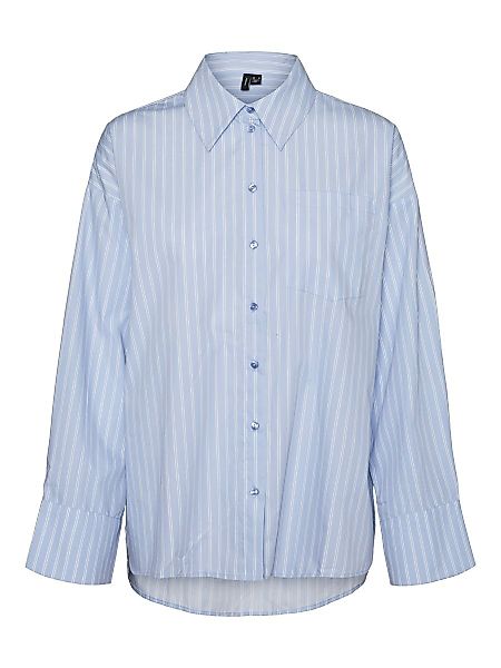 VERO MODA Oversize Hemd Damen Blau günstig online kaufen