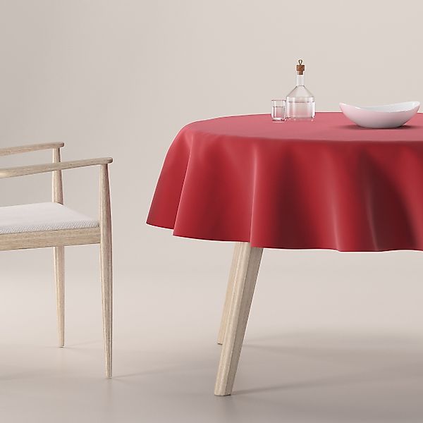 Runde Tischdecke, rot, Velvet (704-15) günstig online kaufen