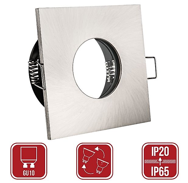 LED Einbauleuchte Lilly IP65 Edelstahl GU10 230Volt günstig online kaufen