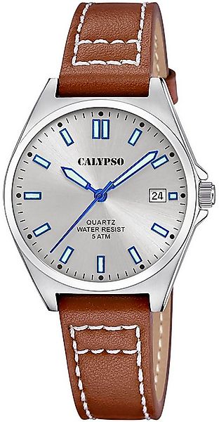 CALYPSO WATCHES Quarzuhr Basic K5869/2, Armbanduhr, Damenuhr, Lederarmband, günstig online kaufen