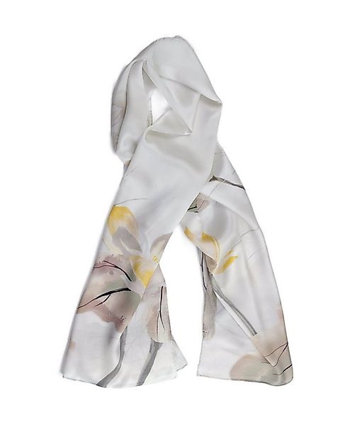 MayTree Seidenschal Lotus beige 55 x 175 cm, leichter Damenschal, alljährig günstig online kaufen