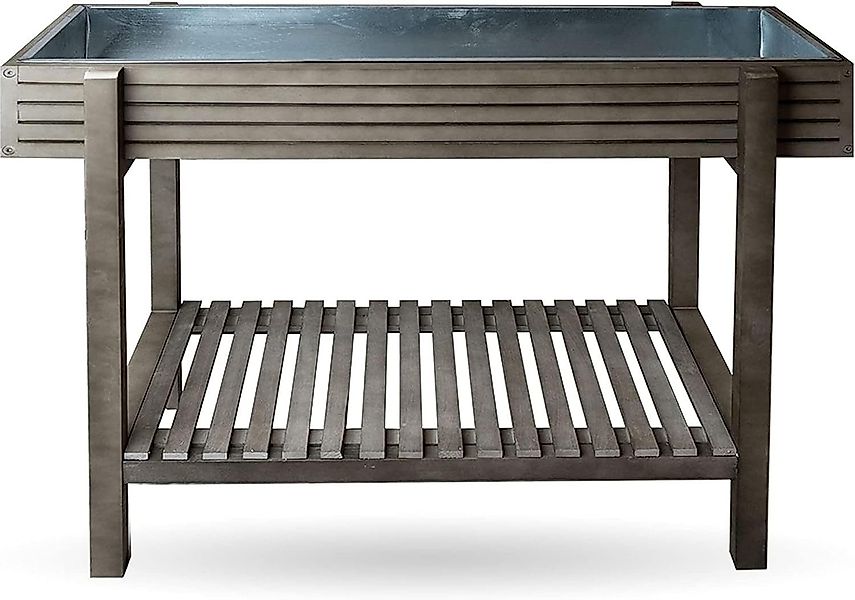 LIVIcom Blumenkasten, Hochbeet Akazienholz Pflanzkasten Kräuterbeet günstig online kaufen