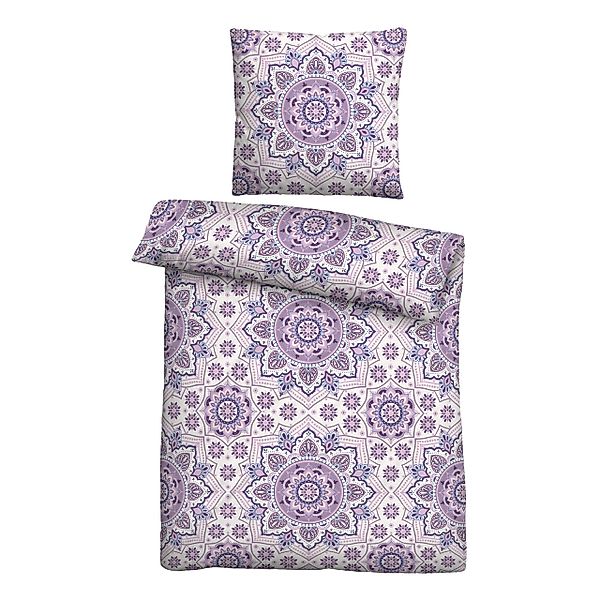Biberna Bettwäsche Biberna Feinbiber Bettwäsche Kaleidoskop günstig online kaufen