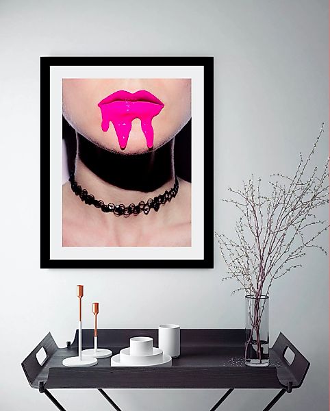 queence Bild »Mund«, Kunst-Bilder von Frauen-Bilder von Männern-Erotische B günstig online kaufen