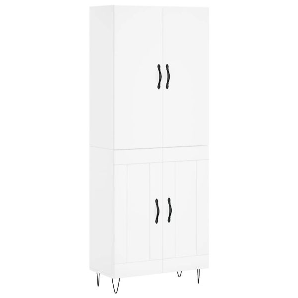 vidaXL Highboard Weiß 69,5x34x180 cm Holzwerkstoff 3198073 günstig online kaufen
