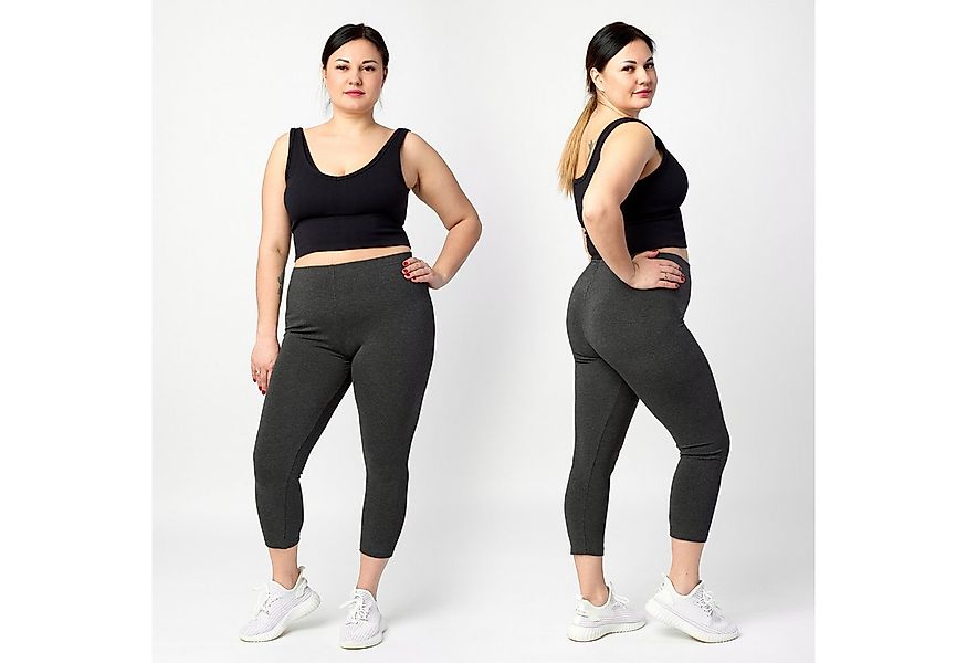 Merry Style Leggings Große Größen Damen 3/4 Länge aus Baumwolle MS10-455 (1 günstig online kaufen