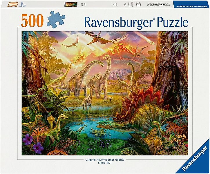 Ravensburger Puzzle Im Dinoland, 500 Puzzleteile, Made in Germany günstig online kaufen